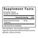 Nutrition Facts of the Adrenal Cortex Supplement