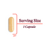 Serving size capsule