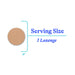 Serving size of Brain Nutrients