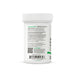 Back label of a supplement container with text and QR code on a white background