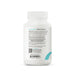 Back label of a supplement bottle on a white background