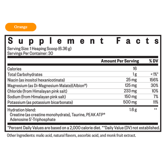 Orange Electrolyte Supplements