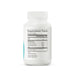 A white plastic bottle of dietary supplements shown from the back, displaying the Supplement Facts label on a clean white background.