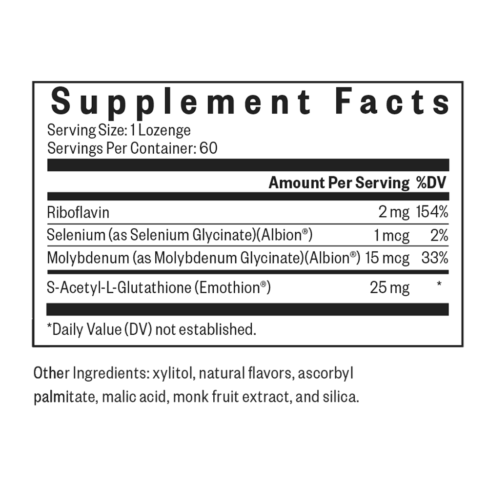 Glutathione with Cofactors Lozenges