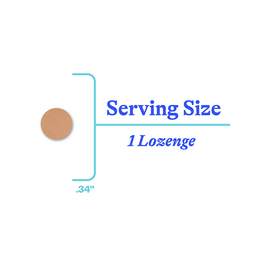 Image of lozenge size .34 inches