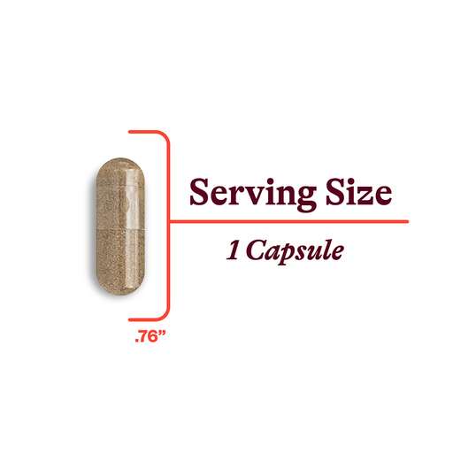 image of capsule size .76 inches