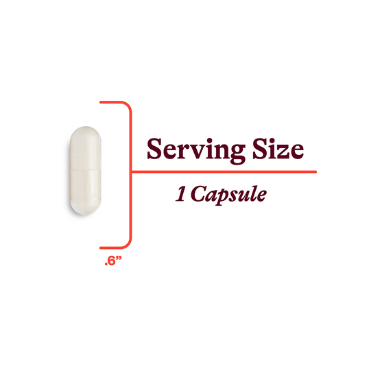 Capsule size .6 inches