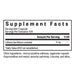 Lithium Orotate Supplement Facts