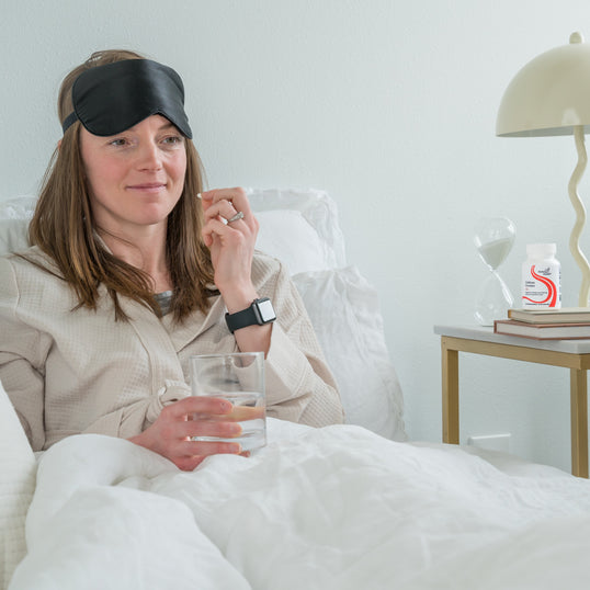 Image of woman sick in bed