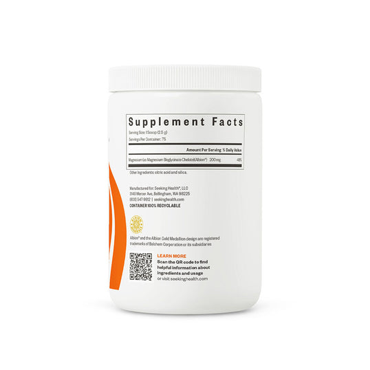 Image of back of container supplement facts
