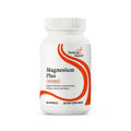 Supplement bottle labeled 'Magnesium Plus' by Seeking Health on a white background