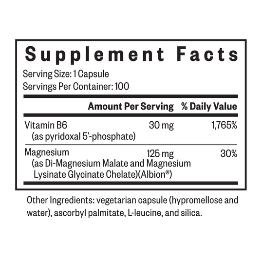 Magnesium Plus Supplement facts