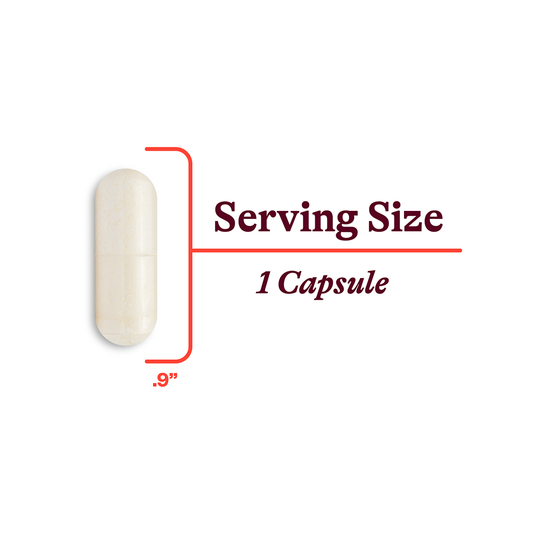 Image of capsule size .9 inches