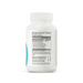 A white plastic bottle of Swearing Health supplement capsules, shown from the back to display the black Supplement Facts label with a light blue accent stripe.