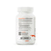 Back label of a supplement container with text and a QR code on a white background