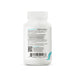 Bottle label with text and a QR code on a white background