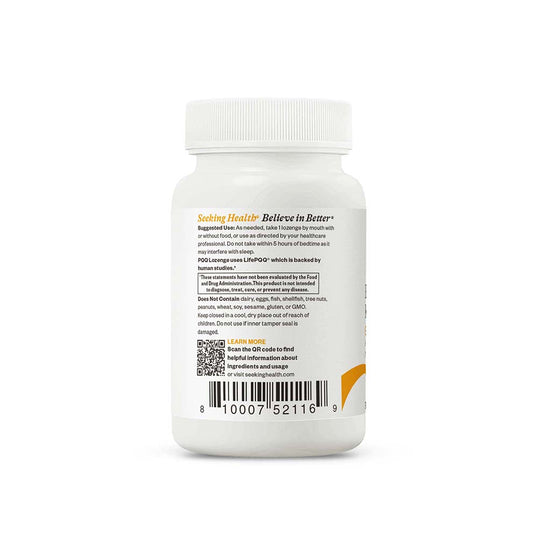 back of PQQ label