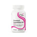 A white bottle of Seeking Health Prenatal Essentials MF dietary supplement with pink and black text on a white background.