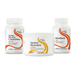 Three supplement bottles labeled 'Methyl B12 with L-Methylfolate', 'Optimal Electrolyte', and 'Riboflavin' on a white background.