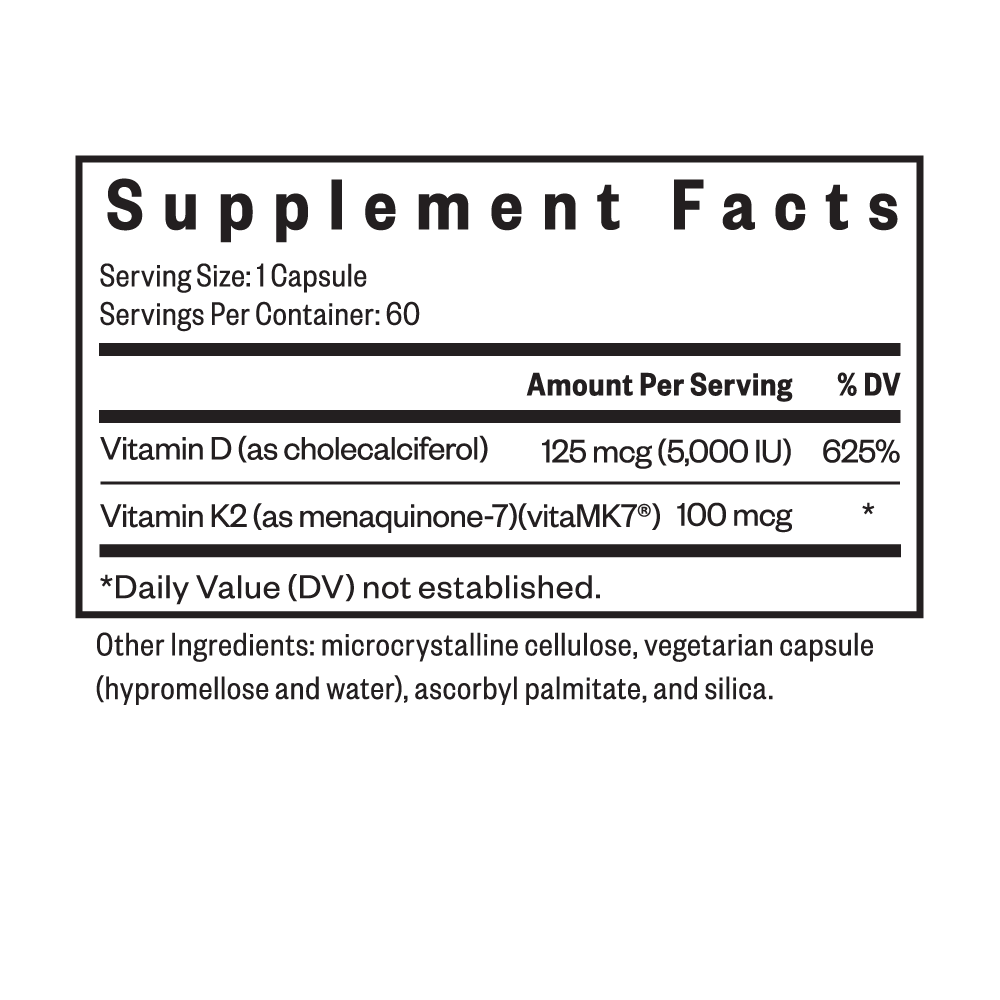 Vitamin D3 + K2