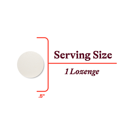 Nutritional Facts of High Quality Zinc Lozenge by Seeking Health®