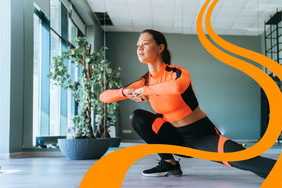 Image of woman stretching 