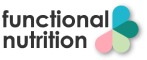 Logo of Functional Nutrition with colorful design elements on a white background